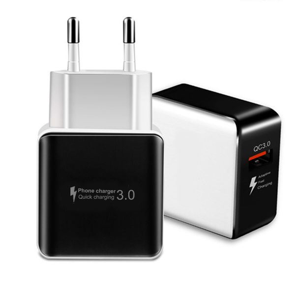 

qc3.0 usb charger quick charge single port eu us plug wall adapter