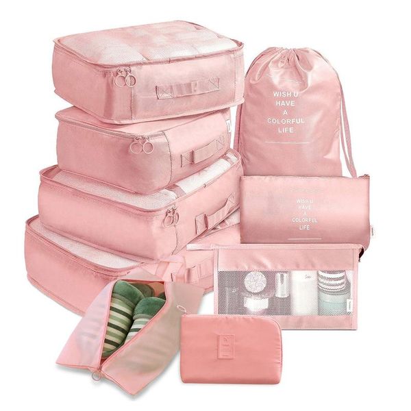 

cosmetic bags & cases 9 set packing cubes luggage storage shoe bag with laundry travel organizer for women and men clothes shoes cosmetics s