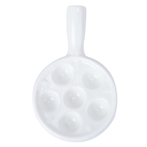 

dishes & plates 1pc household baking plate kitchen snail dish barbecue (white)