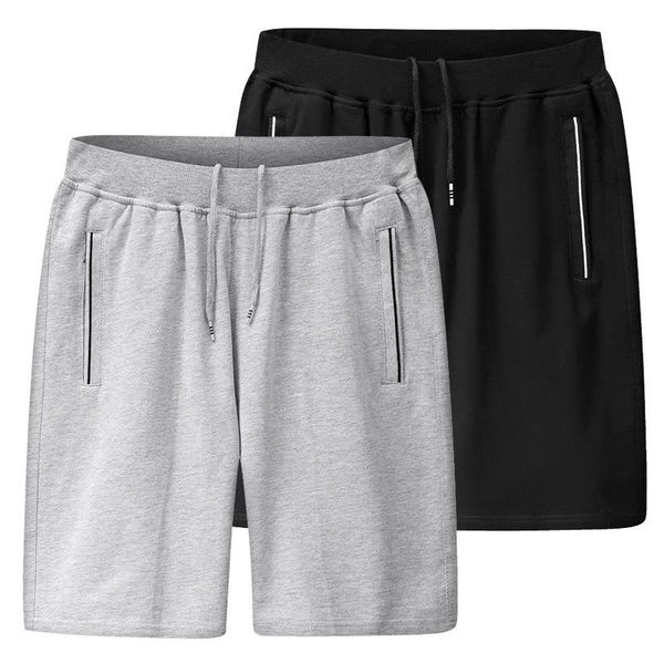 

running shorts m-6xl cotton sport men summer casual home stay men's sporting jogging short pants gym, Black;blue