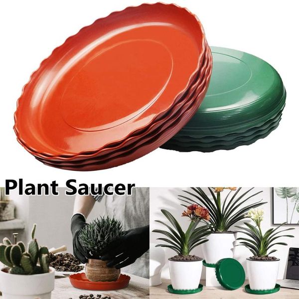 

planters & pots 3 pcs plant saucer 4/6/8/10 inch drip trays plastic tray saucers indoor outdoor flower pot round