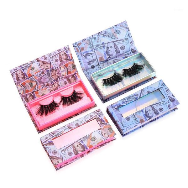 

eyelash packaging box case with transparent tray lashes boxes empty eyelashes package for 15-30mm rectangle false1