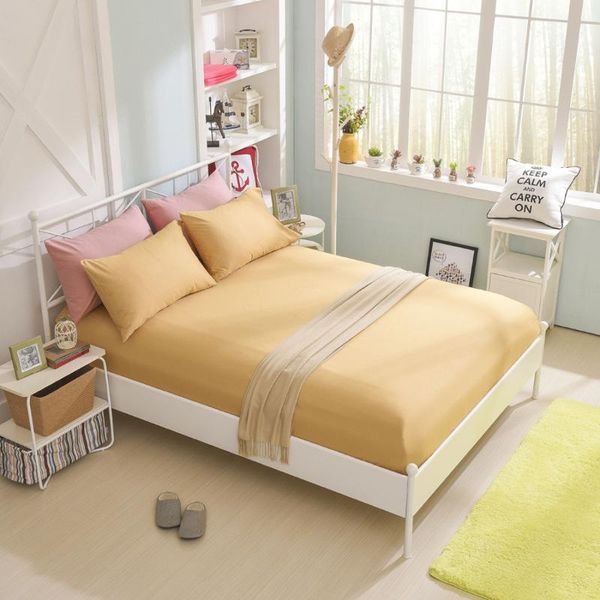 

mattress pad cotton solid color protector with elastic non-slip cover baby fitted sheet protection