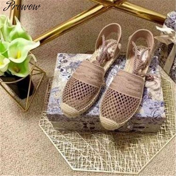 

70% off wholesale flip-flops prowow fashion runway sandals summer elegant ladies shoes round toe women, Black