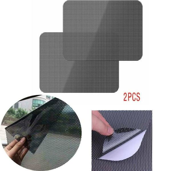 

2pcs car window sunshade pvc protection electrostatic sticker sunscreen film stickers cover sunroof accessories