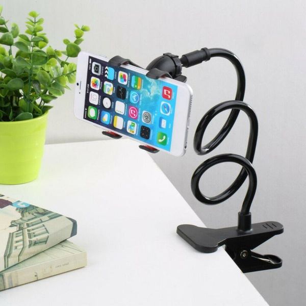 

cell phone mounts & holders universal mobile holder flexible adjustable clip lazy home bed deskmount bracket smartphone stand