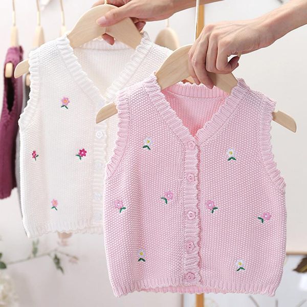 

jackets 2021 spring autumn jacket knit sweater vest girl coat children's clothes kid for 1-5 years, Blue;gray