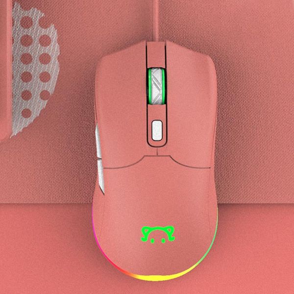 

mice universal stm120 gaming mouse rgb backlit 800-6400 dpi adjustable 5 buttons computer wired optical for pc gamer