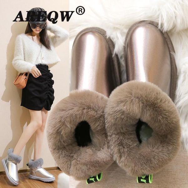 

boots women's snow waterproof and cotton high-shoes fashion warm cold, Black