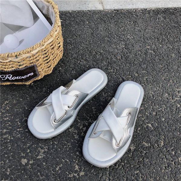 

slippers fish mouth flat elastic band low to help sandals hollow women outdoors casual students heel platform shoes, Black