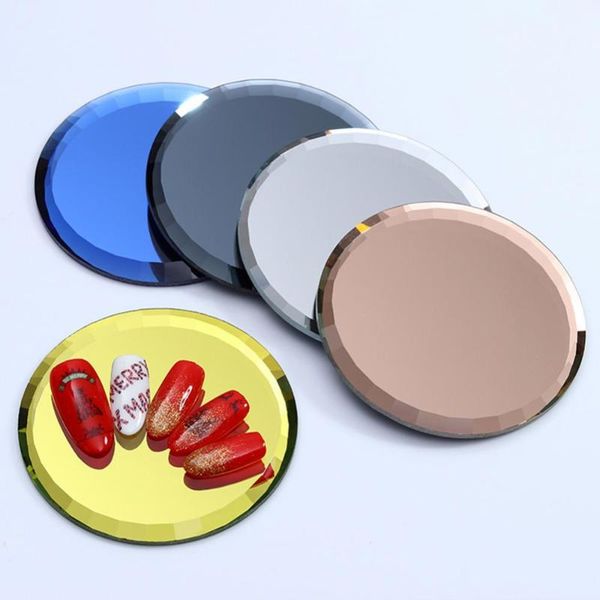 

nail art kits color palette false tips mirror glass display board uv gel polish practice diy showing shelf manicure tool