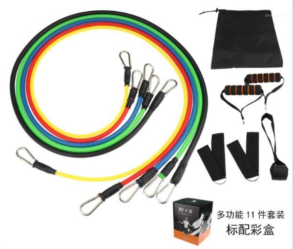 

pcs/set latex resistance bands crossfit training exercise yoga tubes pull rope,rubber expander elastic fitness / 20sets1, Black;gray