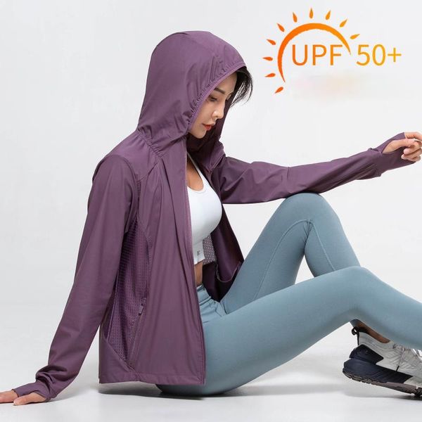 

women's jackets 2021 summer ice silk sunscreen outdoor cycling sun-protective clothing hooded uv light coat women woman jacket, Black;brown