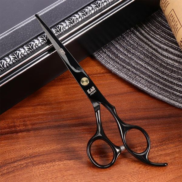 

hair scissors 6.0 inches professional scissor creative cutting tool barber salon (black)