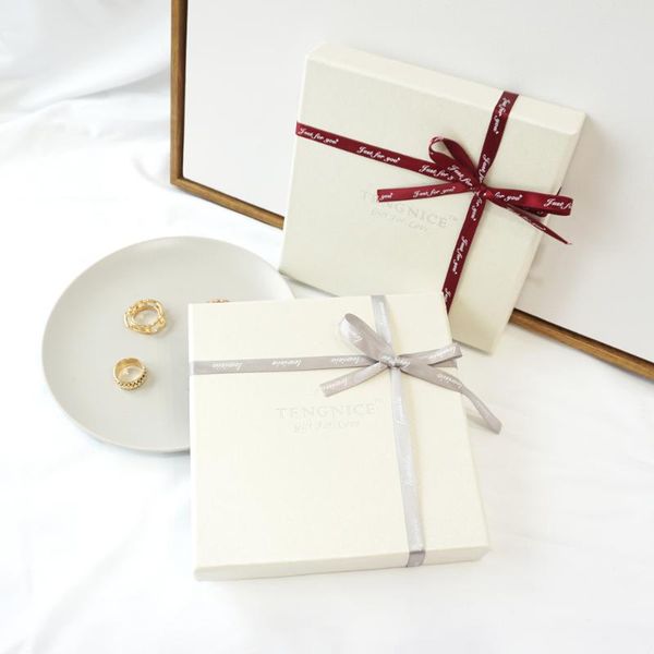 

scarves teng small like premium hardcover scarf gift box tian di he white mother's day to give mom single pai bu fa huo, Blue;gray