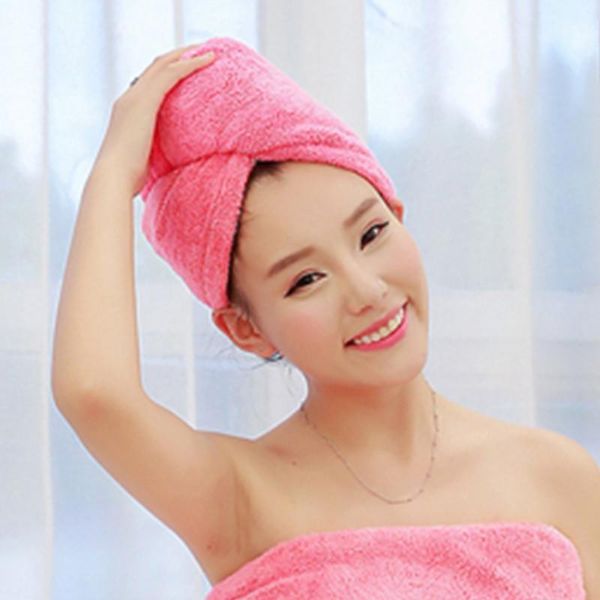 

towel bamboo charcoal dry hair cap quick-dry microfiber fabric absorbent for bathroom outdoor camping travel