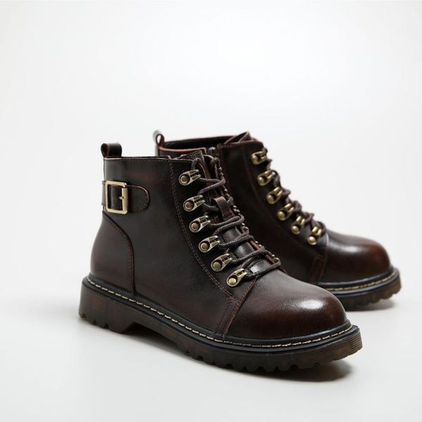 

boots 2021 female women platform shoes women's autumn black ankle woman thick bottom fashion