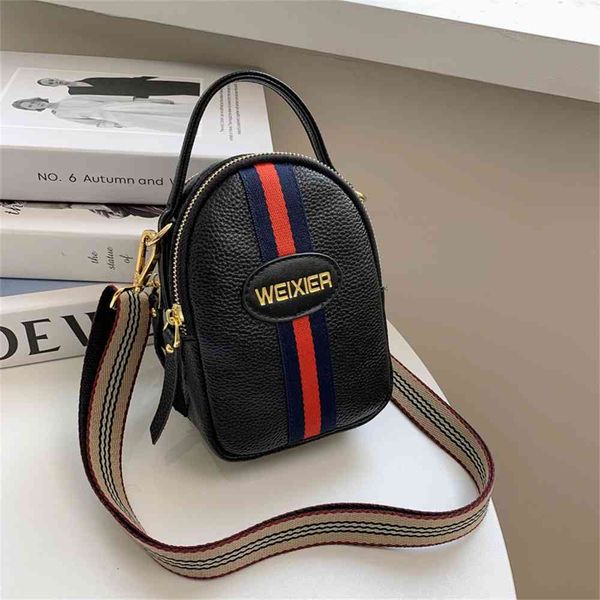 

new leather women's bag small square fashion cowhide single shoulder messenger bag double-layer mini mobile phone purse black friday