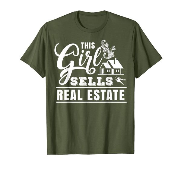 

This Girl Sells Real Estate TShirt - Female Realtor Gift Tee, Mainly pictures
