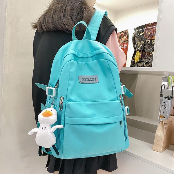 

backpack hocodo fashion solid color female waterproof for women multifunction anti-theft lapbag casual backpacks