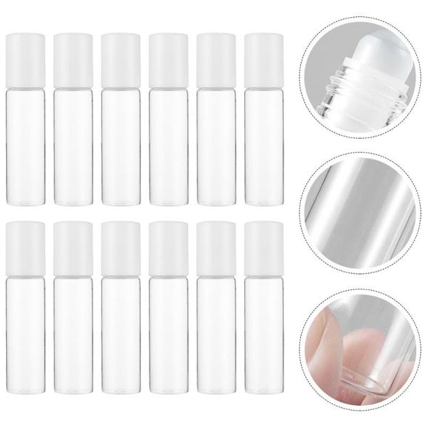 

storage bottles & jars 12pcs empty roller bottle essential oil refillable sub