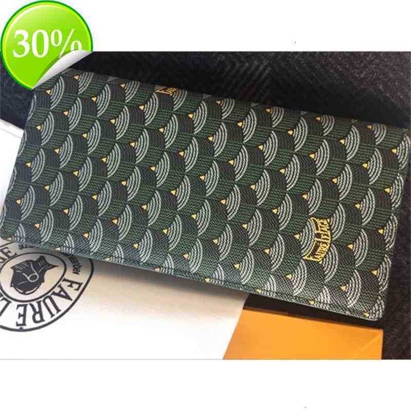 

2021 faure le fashion mens women wallets real leather passport holder clip bags luxury designer fish skin long purse with box wallet