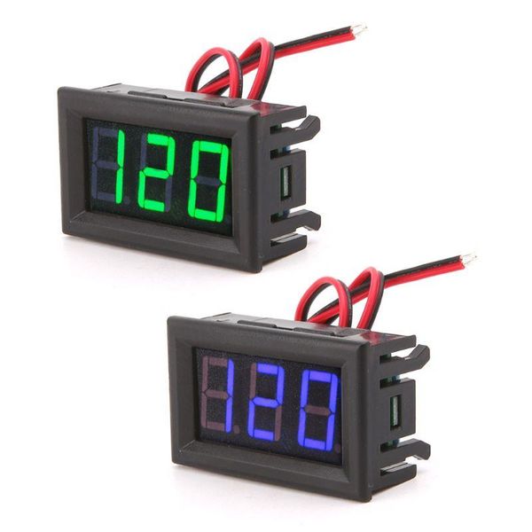 

voltage meters ac 70-500v digital voltmeter led display panel 2 wire volt test meter