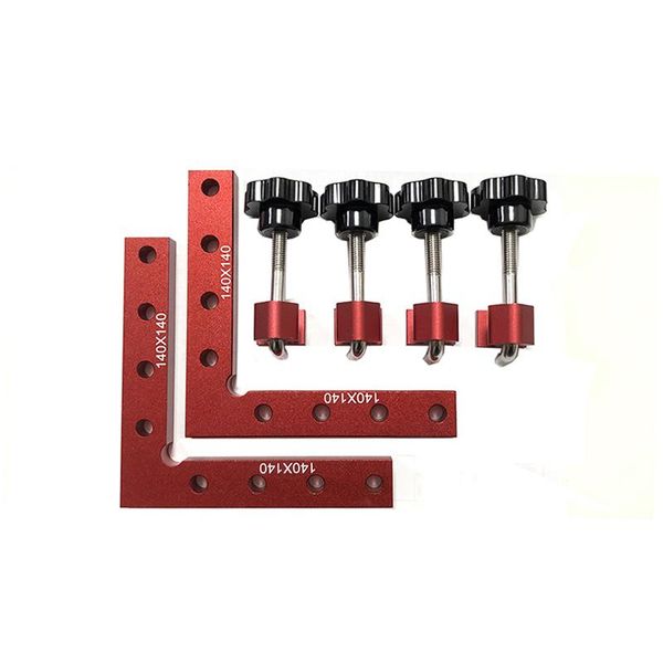 

140mm right angle clamp fixing clips adjustable corner clamping woodworking hand tool furniture repaire po reinforcement professional sets