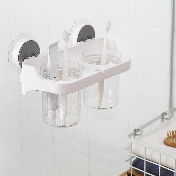 

toothbrushing cup toothbrush toothpaste rack mouthwash set wall-mounted holders