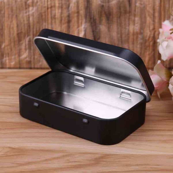 

survival kit tin small empty metals tin silver black gold flip opbergbox case organizer for money coin candy key jewelry case