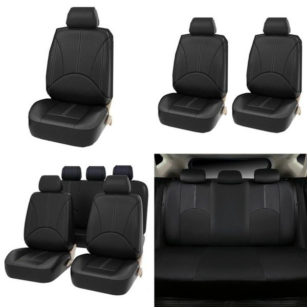 

car seat covers pu leather four seasons general full set premium faux automotive front and back protectors