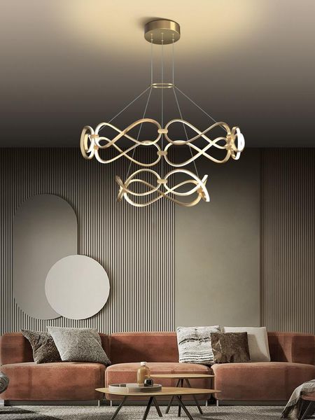 

pendant lamps postmodern light luxury chandelier simple home dining room living creative personality