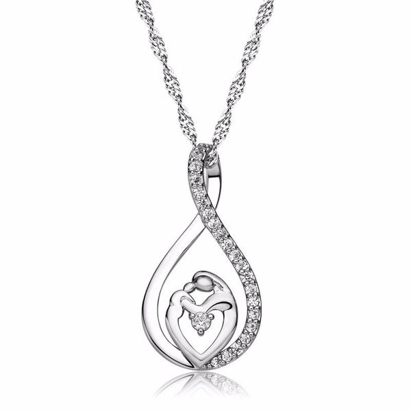 

pendant necklaces 1pc silver color fashion creative heart-shaped haoshi necklace the jewelry gift for women