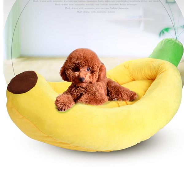 

cute banana boat dog bed thick puppies cat sleeping winter warm pet sofa kennels & pens
