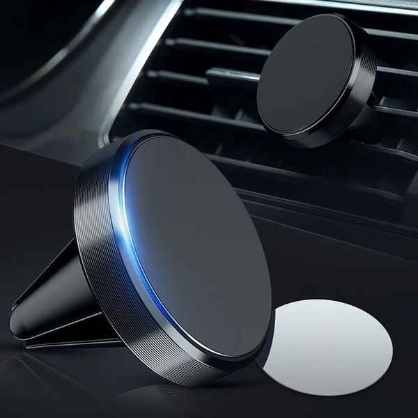 Runder magnetischer Telefonhalter mit 360-Grad-Drehung im Auto, leistungsstarker Magnet-Adsorptionsständer, magnetische Halterung