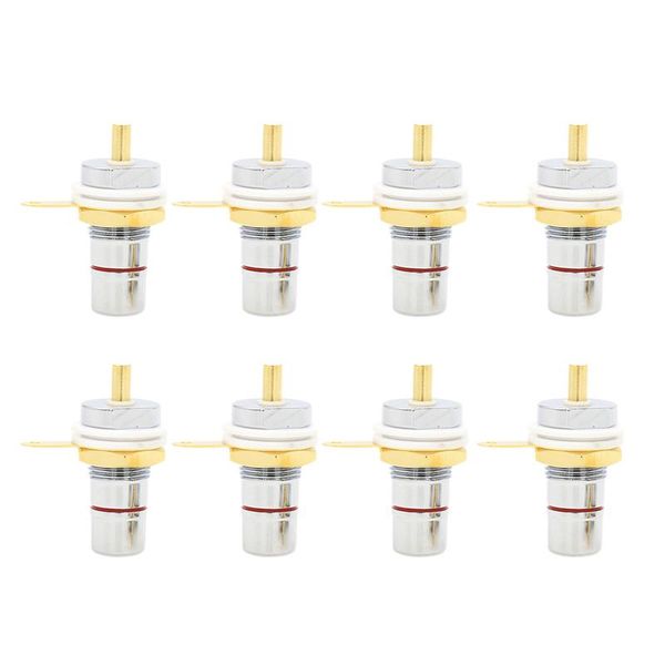 

smart power plugs 8pcs rca female socket connector chassis panel mount adapter audio terminal plug signal