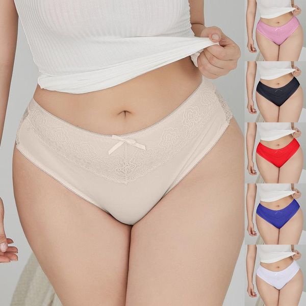 

women's panties underwear women foreign trade swimming cloth lace decoration breathable ladies high waist ropa mujer, Black;pink