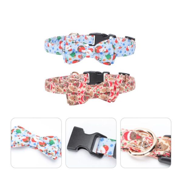 

cat collars & leads 2pcs christmas lovely pet supplies necklaces neck decors