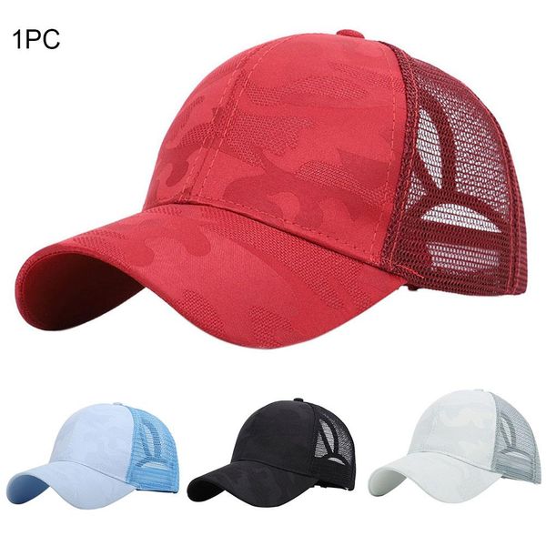 

women lightweight hip hop sports vacation baseball cap mesh snapback camouflage fashion sunshade summer outdoor1, Blue;gray