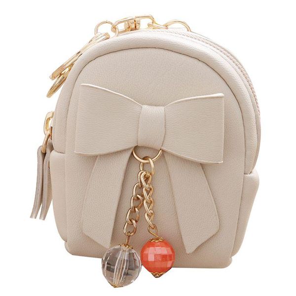 

wallets women mini backpack shape coin bag wallet hand pouch purse key holder(white), Red;black