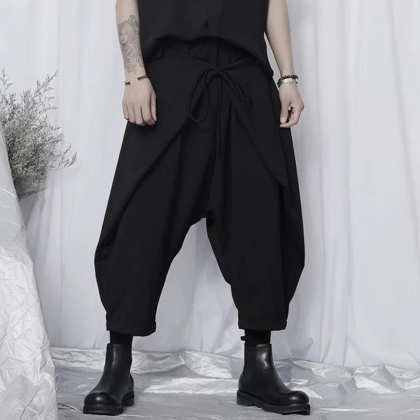 

men's pants octuple original casual fashion large japanese niche wide loose haran, Black