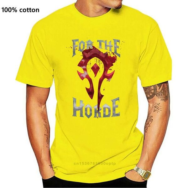 

men's t-shirts for the horde black t shirt, White;black