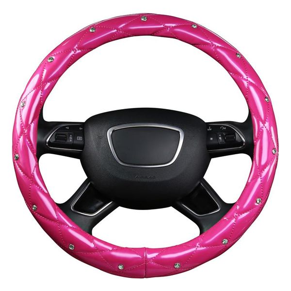 

steering wheel covers car cover wrap braid on the girl woman for 37-38cm/14.5-15" m size lovely cute hand bar protector