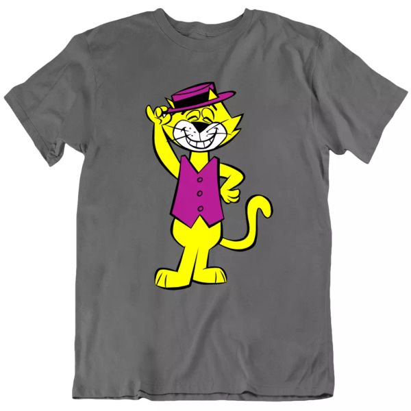 

cat tee hanna barbera classic cartoon funny tv mens t shirt gift new, White;black
