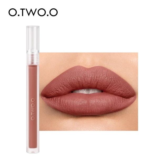 

lip gloss o.two.o 12 colors nude matte liquid lipstick waterproof long lasting moisturizing lipgloss makeup cosmetics