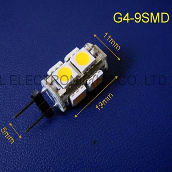 

bulbs 9smd dc12v g4led led g4 lighting 50pcs/lot