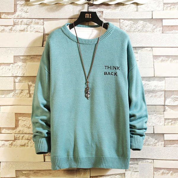 

men's casual shirts sweater black white long sleeves autumn spring pullover knitted o-neck plus oversize 5xl 32rd, White;black