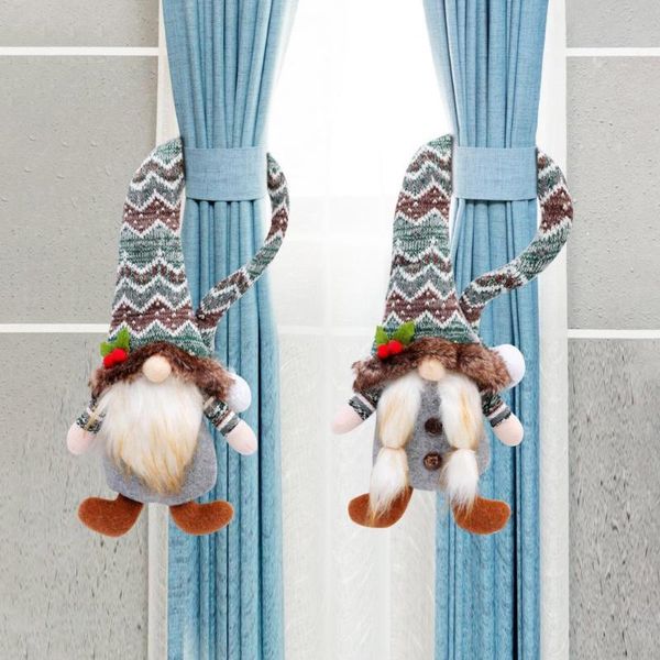 

other home decor christmas curtain buckle nordic style flavor santa claus rope window holdbacks for