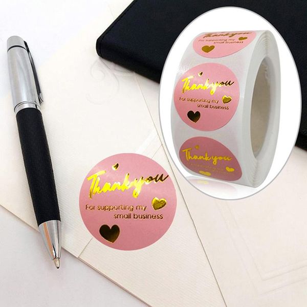 

gift wrap 500pcs/roll thank you stickers for supporting my small business seal labels christmas decoration stationery