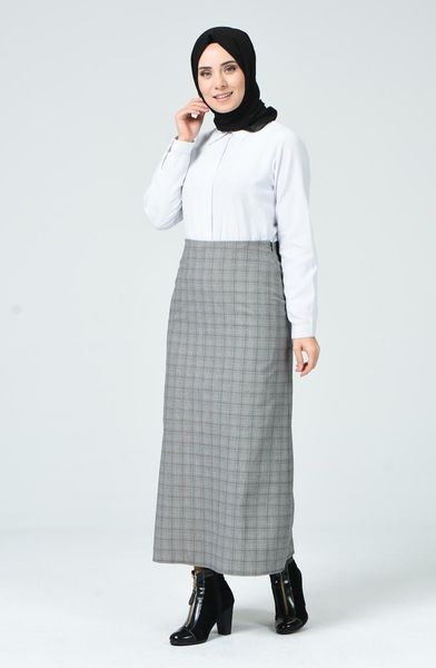 

ethnic clothing minahill gray skirt 2055-01, Red